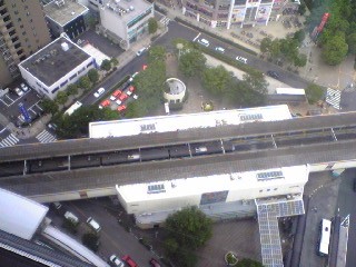 タワーから見た駅