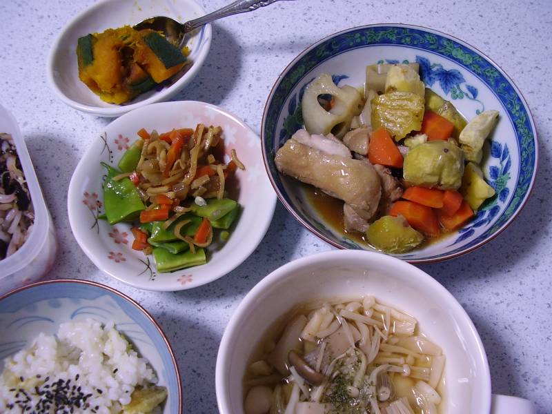 栗と鶏肉の煮物