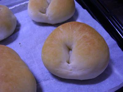 ベーグルっぽい形の焼き上がり
