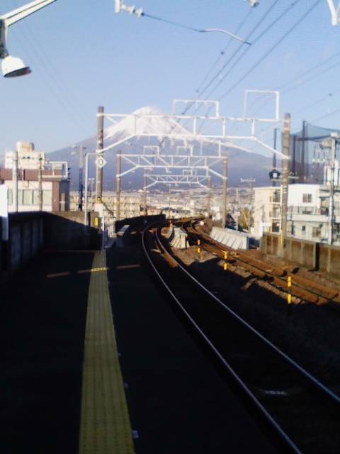 駅から富士山