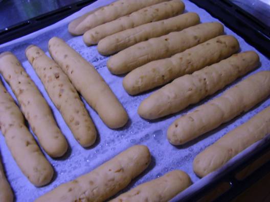 豆豆パン、二次発酵後