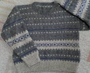 編みこみセーター