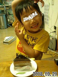 誕生日前夜祭ケーキ