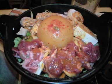 赤辛もつなべ