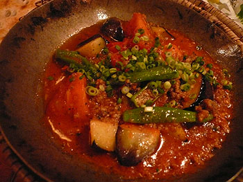 なすと挽肉のカラフィ