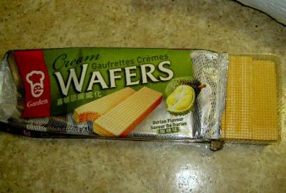 durian wafer open!