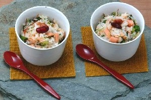 Salmon&cancun Japanese soup rice 鮭と空心菜の辛味茶漬け.jpg