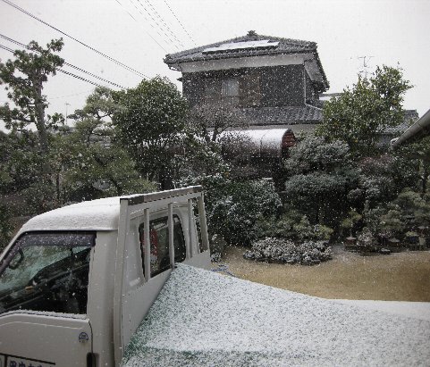 お気楽kunの愛車も真っ白になっちゃった。