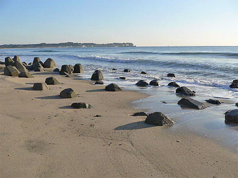 二ツ島海岸のテトラポット