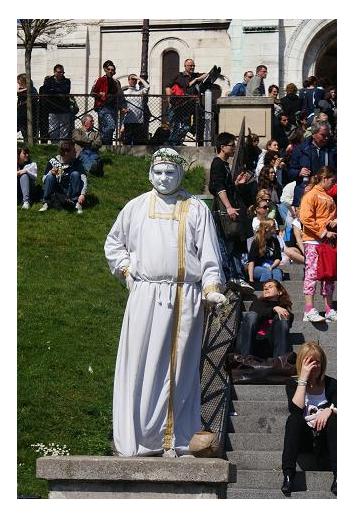 la blanche statue??