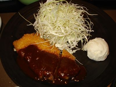 和食『蘭』の味噌カツ定食