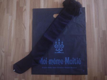 最高の品質の 【ﾗｽﾄ】Moi-meme-moitie 刺繍ネクタイ(紺) EGA ネクタイ