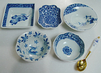 小鉢　小皿も藍色が好きです。