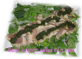 Basil source salad of a tuna.jpg