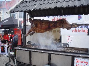 牛の丸焼き