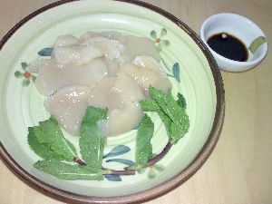 ホタテのお刺身