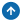アイコン　ミニ矢印　上向き　ブルー丸背景