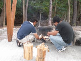 野外炊飯