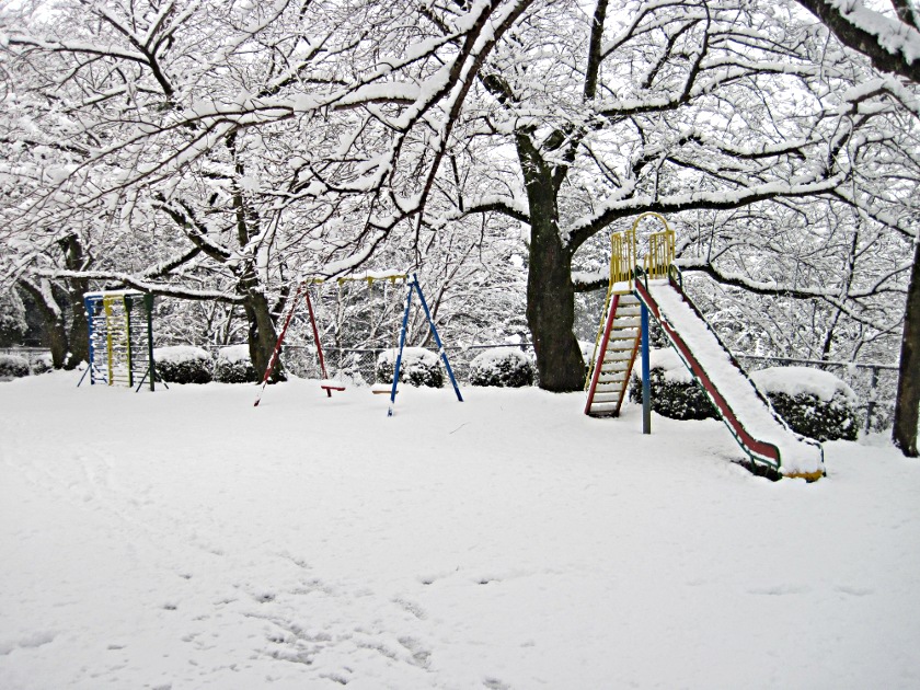 雪の公園