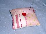 布重ねピンクッション
