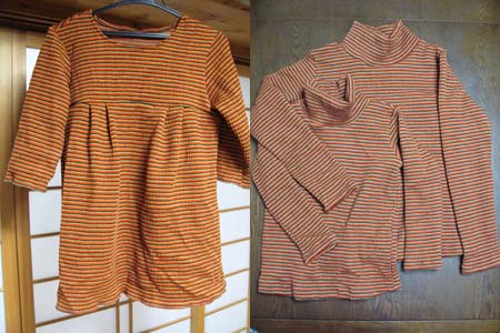 チュニックとハイネック～子供たち用