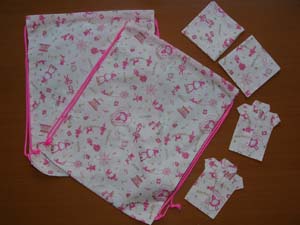 巾着セットピンクアリス