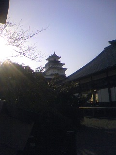 掛川城と御殿