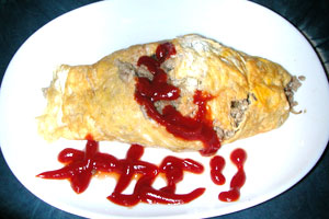 ｢オカエリ」オムレツ♪