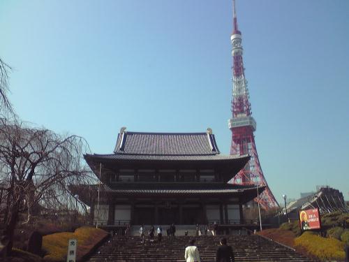 増上寺と東京タワー