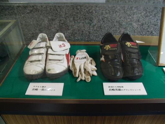 長島選手の靴