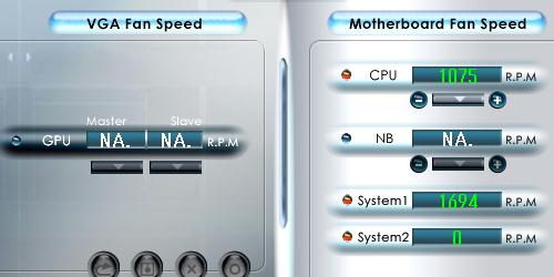ケース、ノースブリッジ用ファン回転数(セーブ運転)