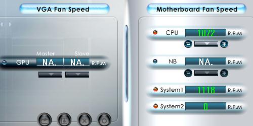 HDD,DVDドライブ用ファン回転数(セーブ運転)