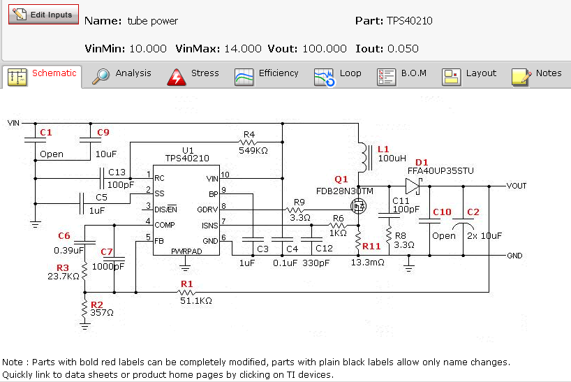 スイッチングレギュレータの回路図