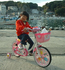 ５歳のプレゼントの自転車