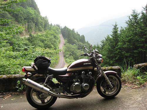 吉野大峰林道の途中