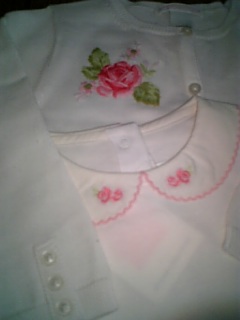 お刺繍のアップ