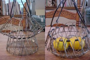 ワイヤーのバスケット
