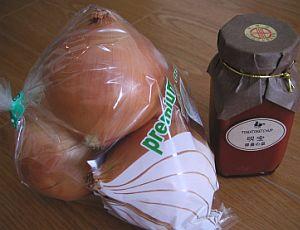 玉ねぎと明宝ケチャップ