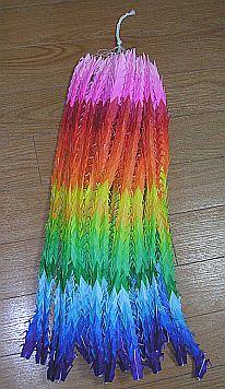 千羽鶴できました♪