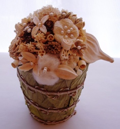 2006　7月レッスン　夏のポットアレンジ