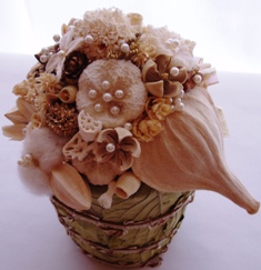 2006　7月レッスン　夏のポットアレンジ