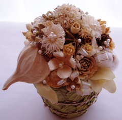 2006　7月レッスン　夏のポットアレンジ