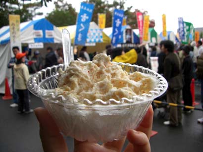 Ｂ級グルメ大会・雪くま「白ごま」