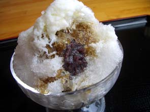 大里農産物直売所の雪くま・中味