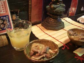 にこにこ茶屋・ジュースとお通し