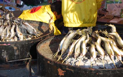 熊谷えびす祭　鮎の塩焼き