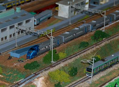 熊谷えびす祭　熊谷駅にて鉄道模型展示・１