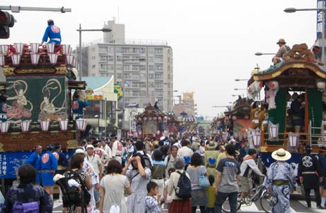 うちわ祭070721・１７号巡行２