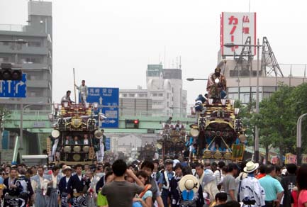 うちわ祭070721・１７号巡行６