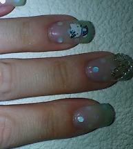 グリーングラデ　ドット